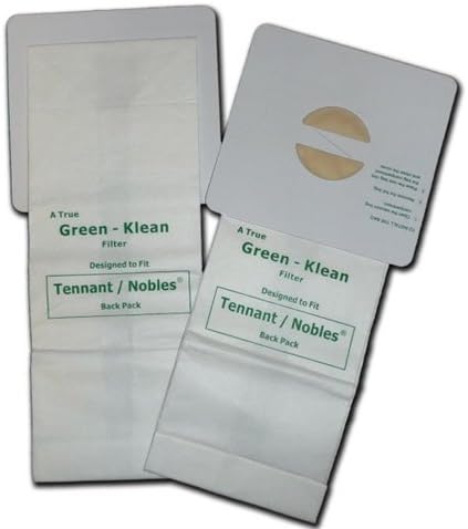 Green Klean GK-Ten-BacPK Tennant/Nobles Portapac and Models 3050, 3000 and 3040 Replacement Vacuum Bags (Pack of 100)