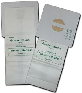 Green Klean GK-Ten-BacPK Tennant/Nobles Portapac and Models 3050, 3000 and 3040 Replacement Vacuum Bags (Pack of 100)