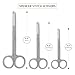 Spencer Littauer Suture Stitch Remover Scissors Surgeons, Nurses, & Medical Professionals in Dermatology & Emergency Settings - Medical Grade Stainless Steel (Suture Stitch set of 3 pcs.)