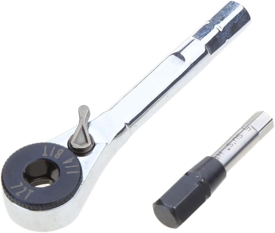 Multifunction 1/4inch Mini Ratchet Set Screwdriver Bit Socket Small Ratcheting Wrench Extension Bit Holder Wrench