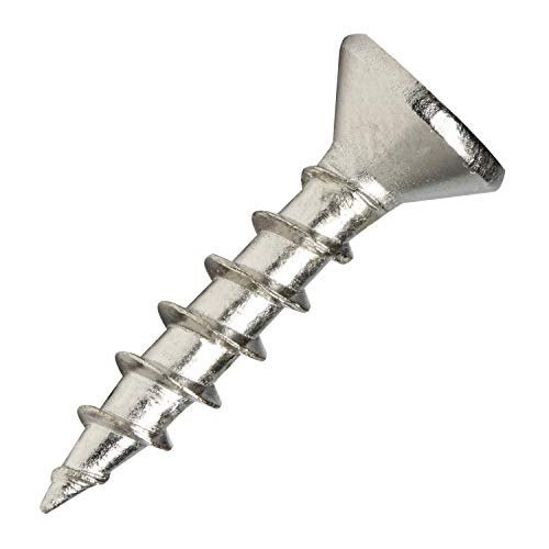 Tornillos para madera Rok Hardware #7 x 3/4" Rosca estándar Phillips Cabeza plana Chapado en níquel S7X34FPCN (1000 piezas) miniatura 4