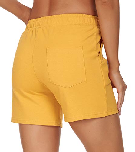 Tandisk Women's 5" Casual Jersey Cotton Shorts Lounge Yoga Pajama Walking Shorts with Pockets Activewear2