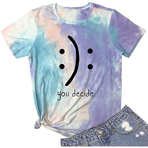 BLACKMYTH Women's T-Shirts Cotton Funny Graphic Design Casual Short Sleeve Top Tees