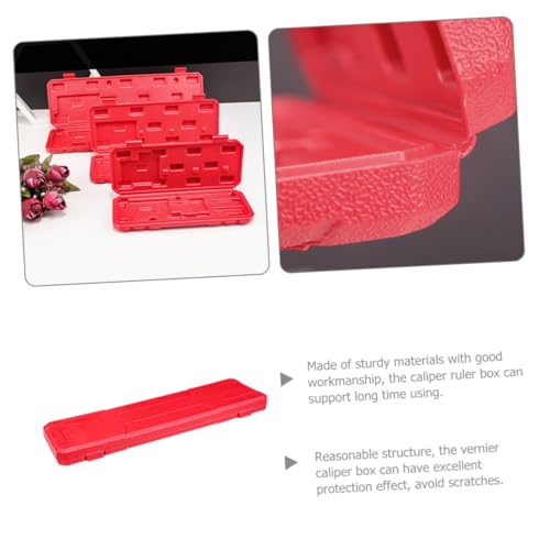 Caja plástica roja para calibrador con organizador portátil miniatura 4