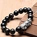 WYUYIWH Feng Shui Wealth Pixiu Bracelet Natural Obsidian Agates Tyger's Eye Beads Bracelet Reiki Chakra Meditation Ward-Off Evil Spirits Talisman for Prosperity Money Good Luck Cinnabar