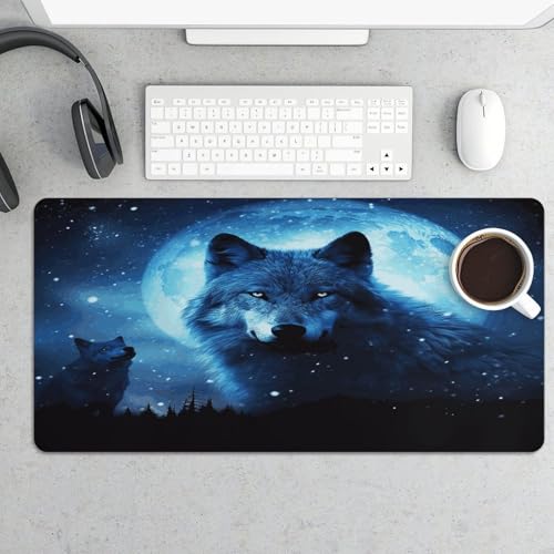 Wolfs Desk Pad protector de goma tamaño grande miniatura 5