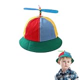SIEBOLD Propeller mütze Helikopter Cap Fischerhut Hubschrauber Kappe Bunte Mütze für Jungen und Mädchen| Fischerhut Cap für Kinder Geeignet (unter 0-7 Jahren Kinder 53CM)