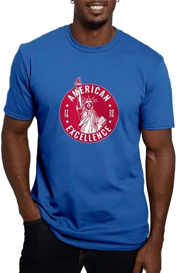 CafePress America250: American Excellence Men's Classic T Shirt Men's Semi-Fitted Classic Cotton T-Shirt