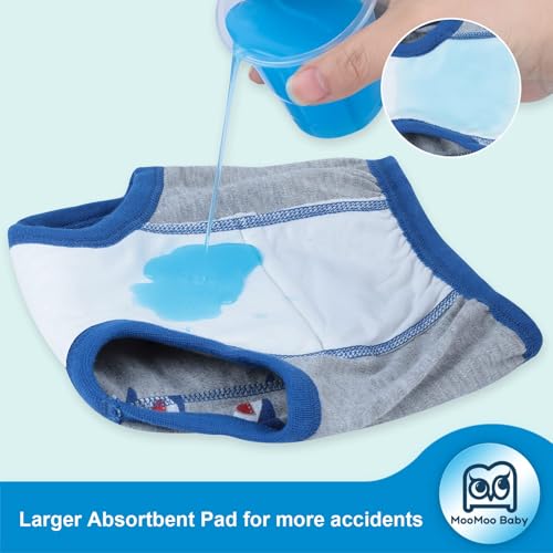 Image of MooMoo Baby Cotton Training Underwear for Boys and Girs 2T-6T,4pk