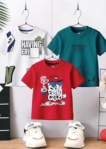 Image of GRAND MAX Boys' T-Shirt Combo Pack of 3