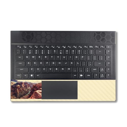 Image of MightySkins Carbon Fiber Skin Compatible with Alienware X14 R2 (2023) Full Wrap Kit - Grand Canyon | Protective, Durable Textured Carbon Fiber Finish | Easy to Apply & Change Styles | Made in The USA