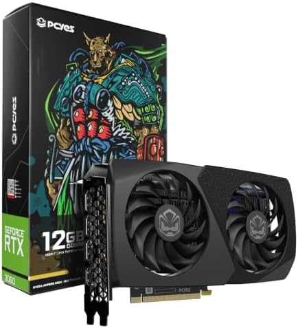 PCYES GPU NVIDIA GEFORCE RTX 3060 12GB GDDR6 192 BIT GRAFFITI PROJETO EDGE - PVRTX3060BL2F