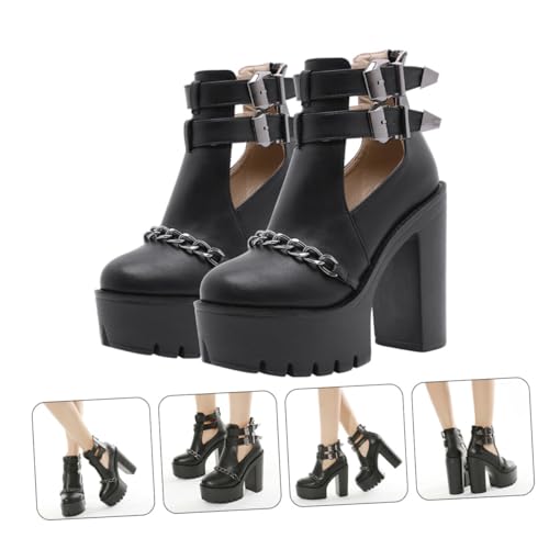 Bottines à rivets et chaînes Beaupretty aux finitions soignées