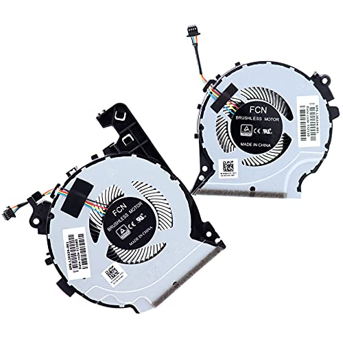 Deal4GO CPU Cooling Fan L20335-001 w/GPU Cooler Fan L20334-001 Set for HP 15-CX 15T-CX 15-CX0068TX 15-CX0058WM TPN-C133