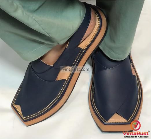Handmade Peshawari Chappal, Kaptaan Chappal, Premium Quality Leather Sandals, Comfortable Gents Footwear3