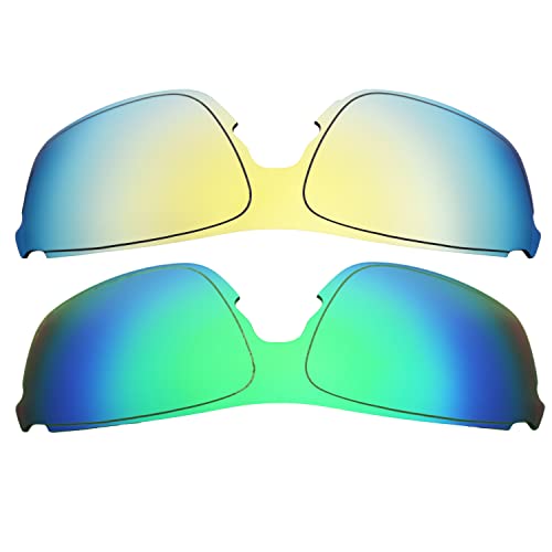 Lentes Oakley EVZero Pitch repuesto en oro de 24 quilates y verde con acabado premium
