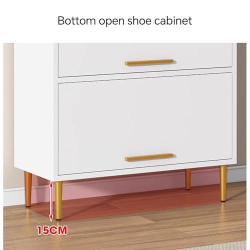 Meuble à chaussures moderne autonome avec pieds métal pour entrée chic - 5