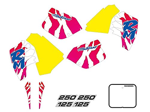 Blackbird grafiche adesivi moto cross Replica OEM Suzuki 1992 Suzuki Rm 125 1992 / Suzuki Rm 250 1989-1992 /