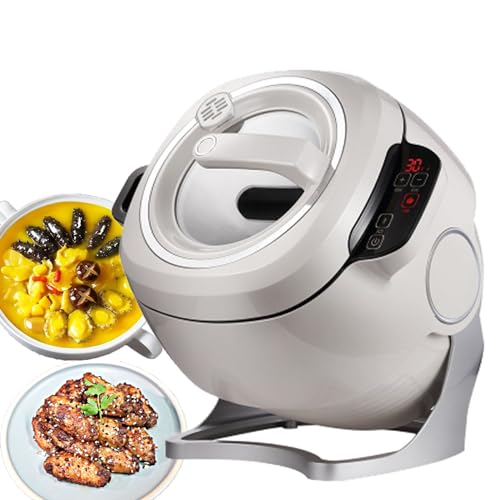 Procesador de alimentos comercial, máquina de cocción automática inteligente, rotación de 360° y tambor de calefacción 3D, pantalla táctil inteligente, multifunción, cocción automática