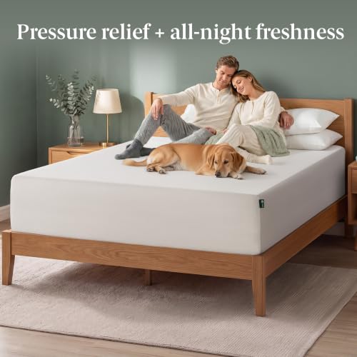 Image of Zinus 14 Inch King Green Tea Memory Foam Mattress, Medium Firm Feel | Pressure-Relieving Comfort & Full-Body Support, Naturally Fresh, CertiPUR-US & OEKO-TEX Certified Safe Materials