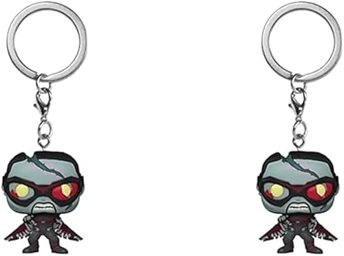 Funko Llavero POP What If - Halcón zombi, multicolor, (57401) (paquete de 2)