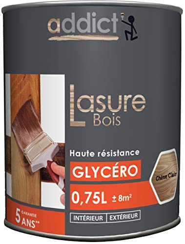 ADDICT LASURE BOIS ORANGE 0.75 L chêne clair