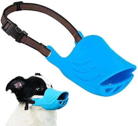 LUCKYPAW Soft Duck Silicone Dog Muzzle for Small Medium Dogs Poodle Corgi image 5