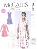 McCall Pattern Company M6891 Misses' Dresses and Sash Sewing Template, Size B5 (8-10-12-14-16)