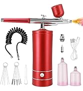 Airbrush Set Mit Kompressor 0.3mm Airbrush Set - Mini Kompressor Mit Spritzpistole Für Malerei & Dekoration Air Brush