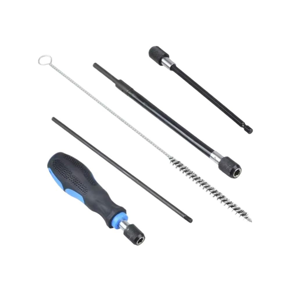Kit de Limpiador de inyectores de Motor, Herramienta de Cepillo de Limpieza de Asiento de inyector de óxido Compatible con vehículo