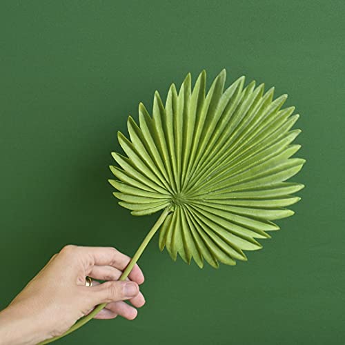 Folhagem Mini Latania Leque Haste Planta Artificial 45x18cm