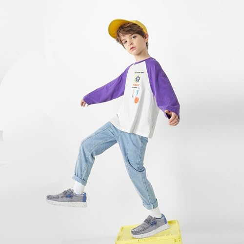 Felabo Kids Boys Girls Slip On Shoes Comfortable & Light Weight Loafer(Toddler/Little Kid/Big Kid) Grey thumb #5