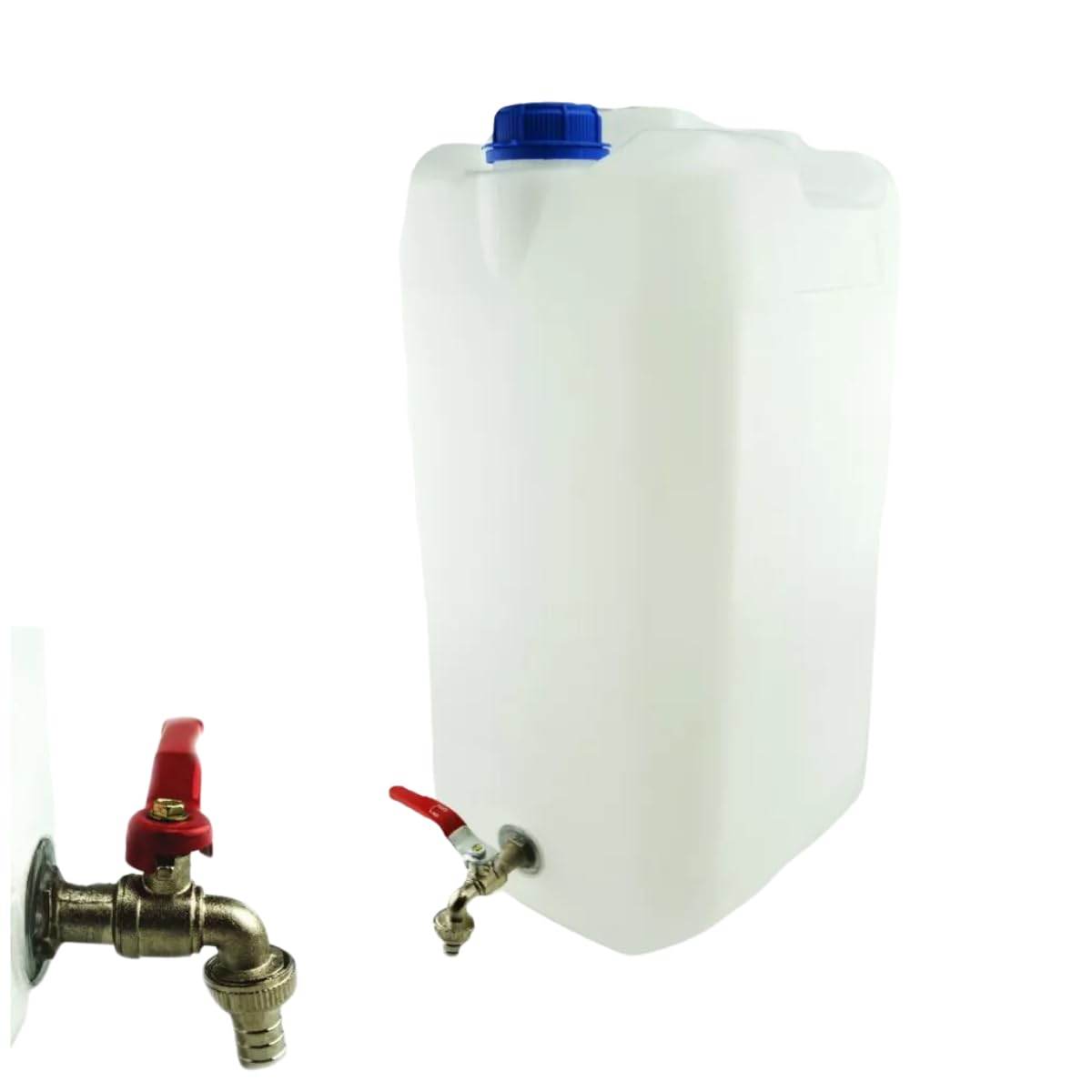 Bidon d'eau de Camping avec Robinet Blanc 30 L