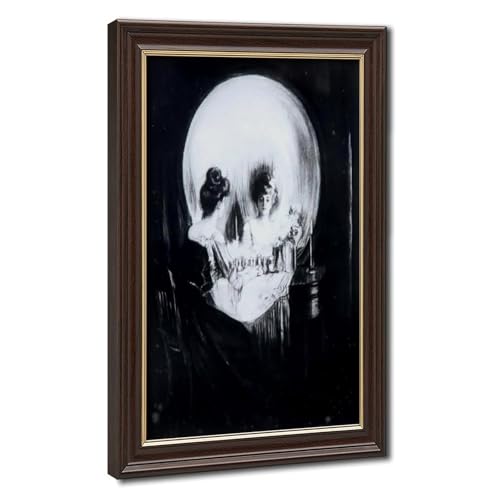 Impression All Is Vanity Charles Allan Gilbert sur toile premium avec cadre de 50,8x76,2cm