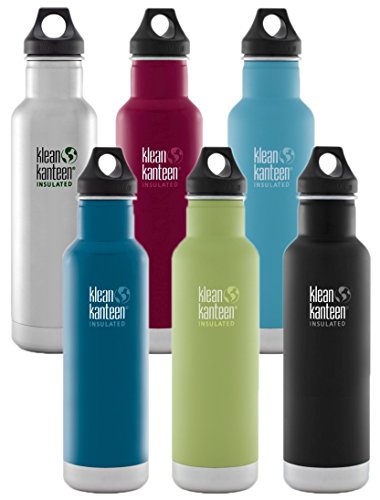 Klean Kanteen Classic Insulated 20-Ounce Stainless Steel Bottle With Loop Cap