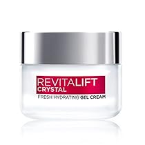 L’Oréal Paris Revitalift Crystal Fresh Hydrating Gel Cream, Oil-Free moisturiser, With Salicylic Acid, 15ml