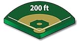 Baseball Field Foul Lines Markers - Portable Field Lines (200 ft)