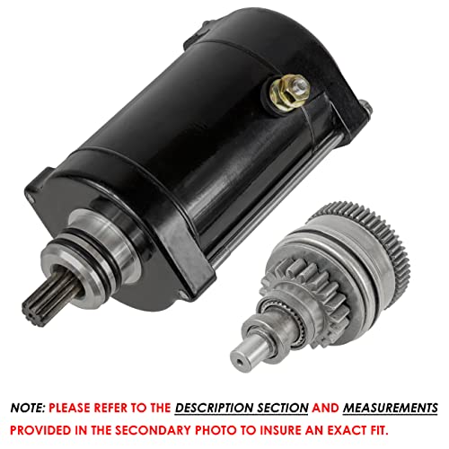 Caltric Motor de Arranque y Drive Bendix Compatible con Polaris 1050 Sltx SLX SLX Pro Slxh 1996-2001 Jetski miniatura 4