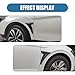 Qurbuns 2 PCS Car Front Fender Side Vent Trim, 7.52