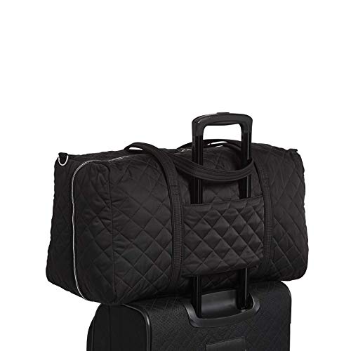 Vera Bradley Women's Performance Twill Lay Flat Travel Duffel Travel Bag, Black, One Size