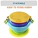 Silikong Suction Bowls for Toddlers, BPA Free, Dishwasher and Microwave Safe. Stay Put Dishes for Kids, Babies and Infants. 3 Pack