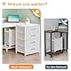 ODK Eckschreibtisch Weiß, Schreibtisch L Form mit Stauraum, 160x80x84.7cm L-förmiger Schreibtisch mit 2 USB Ladeanschluss&2 Steckdose, Tisch L Form mit 4 Schubladen&Monitorablage für Homeoffice