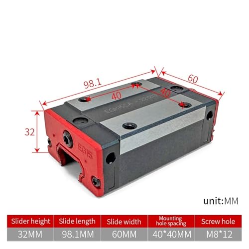 Bloc coulissant EGH30CA pour éliminer le jeu mécanique sur machine de gravure - 2
