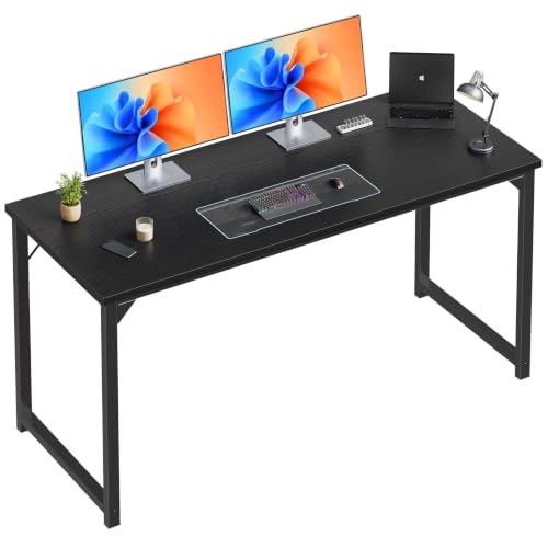 Image of OLIXIS 63-Inch Large Computer Desk for Home Office, Black