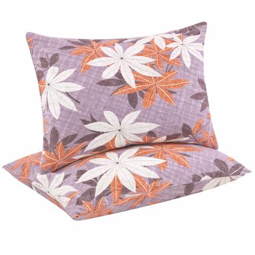 Image of DECORUM Cloud Cotton Double Bedsheet Floral Print with 2 Pillow Covers | 244 TC | Ultra Soft Feel | Premium Comfort | Breathable & Skin Friendly | for Bedroom (90 x 90 Inches)