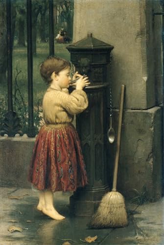 Cuadro de lienzo El barrendero de cruce Seymour Guy pintura mural para decorar el hogar 60x90cm