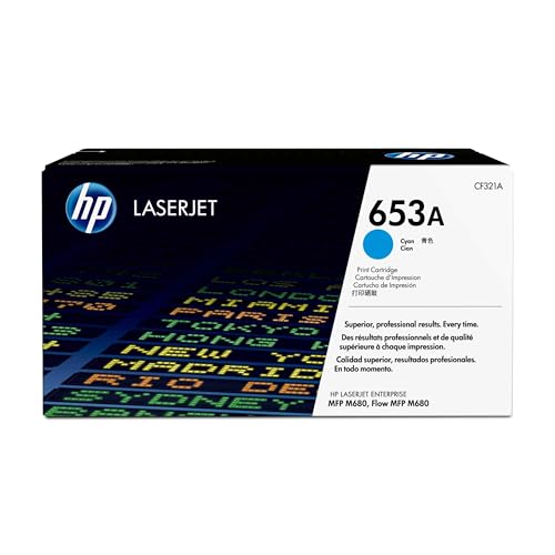 Toner HP 653A original cyan idéal pour grands volumes de 16500 pages