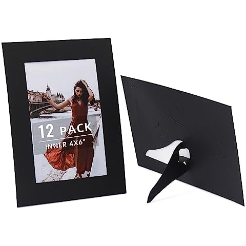 HOTUO 12 Pack 4x6 Paper Frames Cover