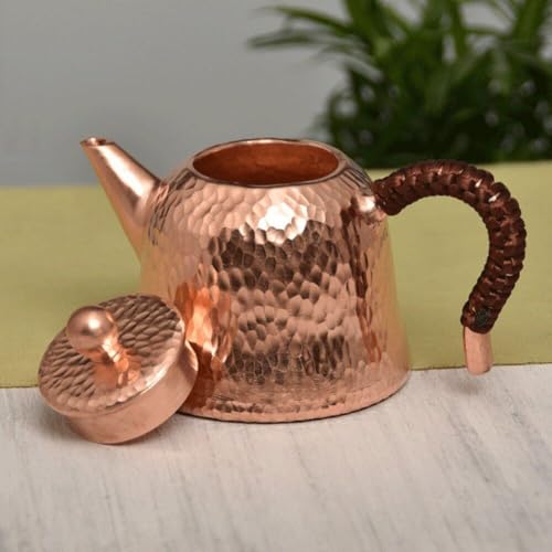 Théière en cuivre martelé de haute qualité pour une dégustation d'exception - 6