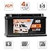 EXAKT AGM Batterie 120Ah 12V Solarbatterie Wohnmobil Batterie Bootsbatterie Versorgungsbatterie Camping Solar